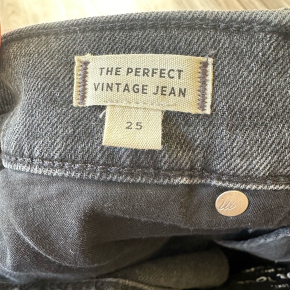 Madewell The Perfect Vintage Jean in Gray Size 25 - Picture 8 of 8
